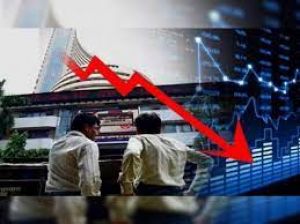 शेयर बाजार फिर से धड़ाम, सेंसेक्स 440 अंक लुढ़का,  निफ्टी19,700 के नीचे