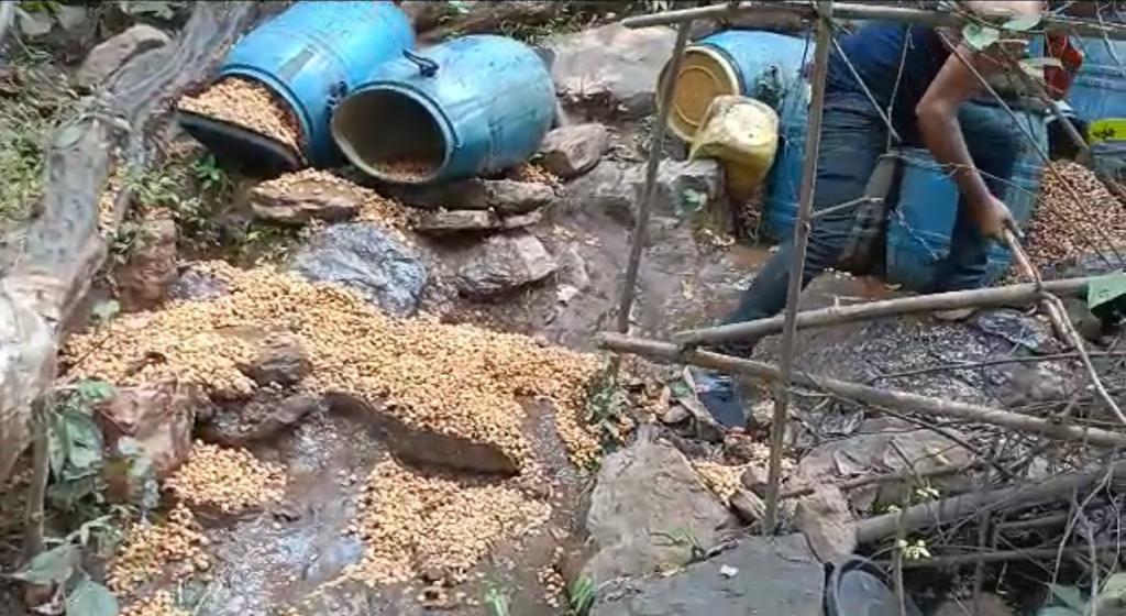 आबकारी विभाग ने रायगढ़ में अवैध शराब निर्माण का बड़ा अड्डा नष्ट किया आबकारी विभाग ने रायगढ़ में अवैध शराब निर्माण का बड़ा अड्डा नष्ट किया