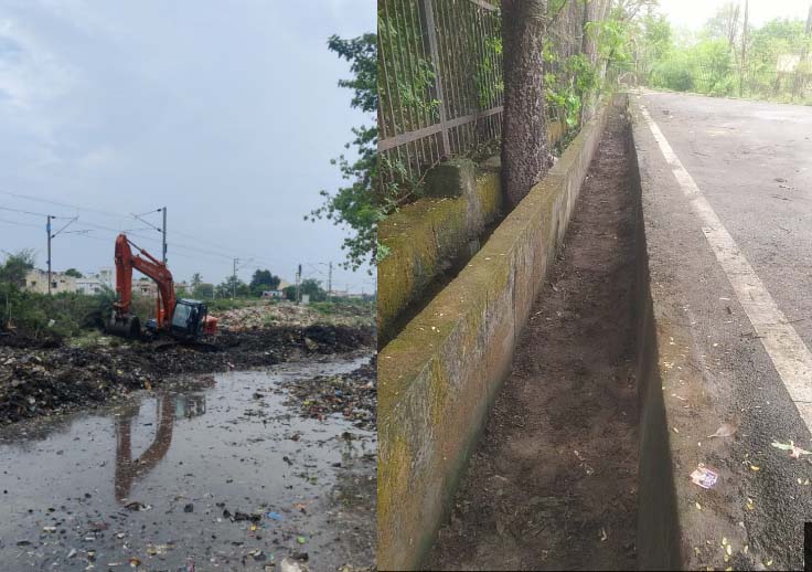 निगम जोन 9 ने जोरा में जाम नाली की सफाई करवाकर कचरा उठवाया निगम जोन 9 ने जोरा में जाम नाली की सफाई करवाकर कचरा उठवाया