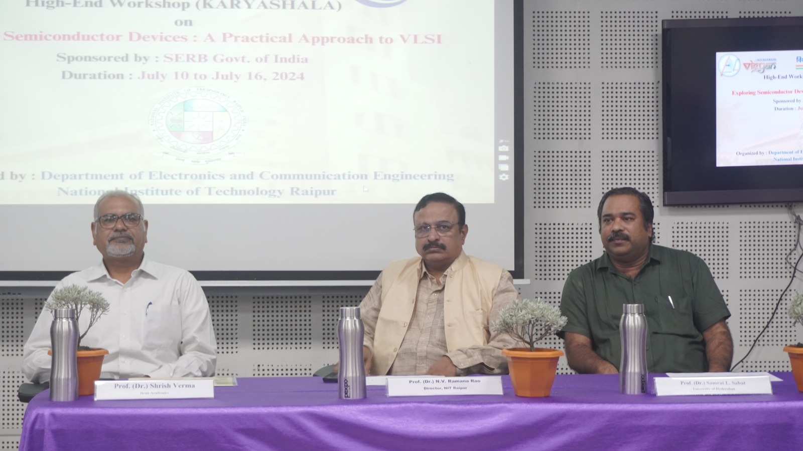 एनआईटी में सेमीकंडक्टर डिवाइसेज पर एसईआरबी प्रायोजित 7 दिवसीय कार्यशाला का हुआ उद्घाटन एनआईटी में सेमीकंडक्टर डिवाइसेज पर एसईआरबी प्रायोजित 7 दिवसीय कार्यशाला का हुआ उद्घाटन