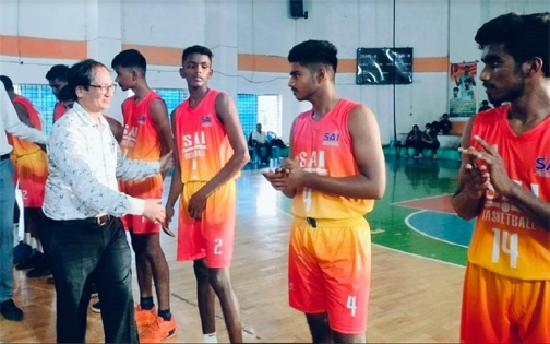 अखिल भारतीय अंतर साई और अंतर खेलो इंडिया एकेडमी बास्केटबॉल प्रतियोगिता का हुआ शुभारंभ अखिल भारतीय अंतर साई और अंतर खेलो इंडिया एकेडमी बास्केटबॉल प्रतियोगिता का हुआ शुभारंभ