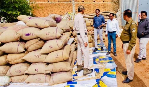 अवैध धान परिवहन व भण्डारण पर सतत कार्रवाई जारी अवैध धान परिवहन व भण्डारण पर सतत कार्रवाई जारी