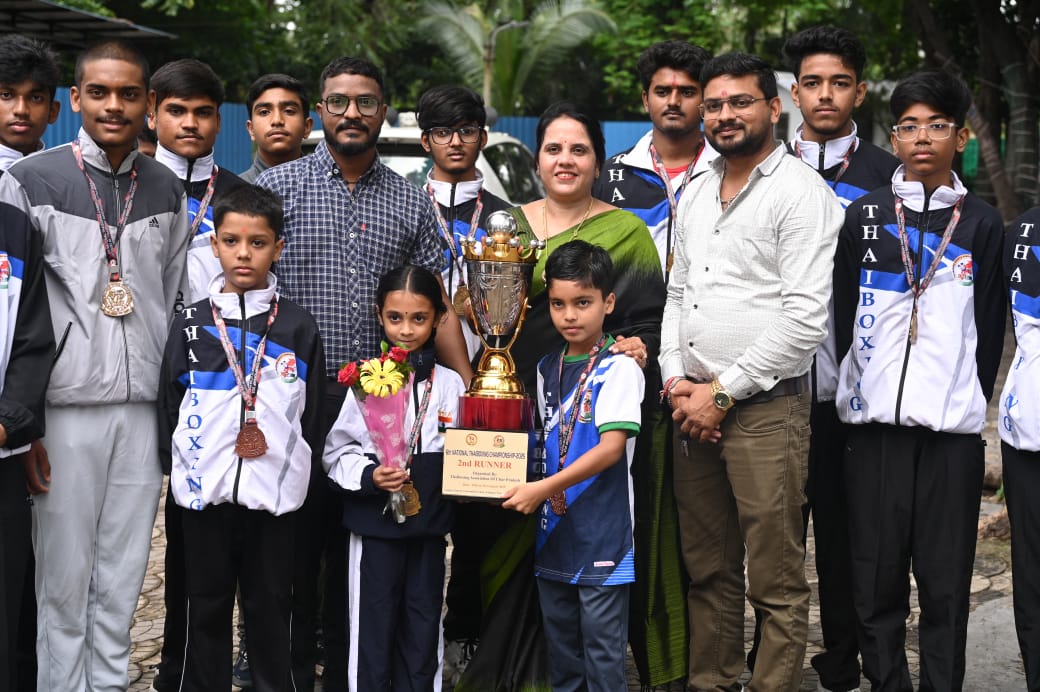 6वीं नेशनल थाई बॉक्सिंग चैंपियनशिप 2025 में छत्तीसगढ़ ने हासिल किया दूसरा स्थान 6वीं नेशनल थाई बॉक्सिंग चैंपियनशिप 2025 में छत्तीसगढ़ ने हासिल किया दूसरा स्थान