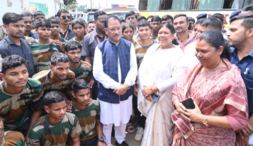 मुख्यमंत्री विष्णुदेव साय से 26 अग्निवीरों ने की सौजन्य मुलाकात मुख्यमंत्री विष्णुदेव साय से 26 अग्निवीरों ने की सौजन्य मुलाकात