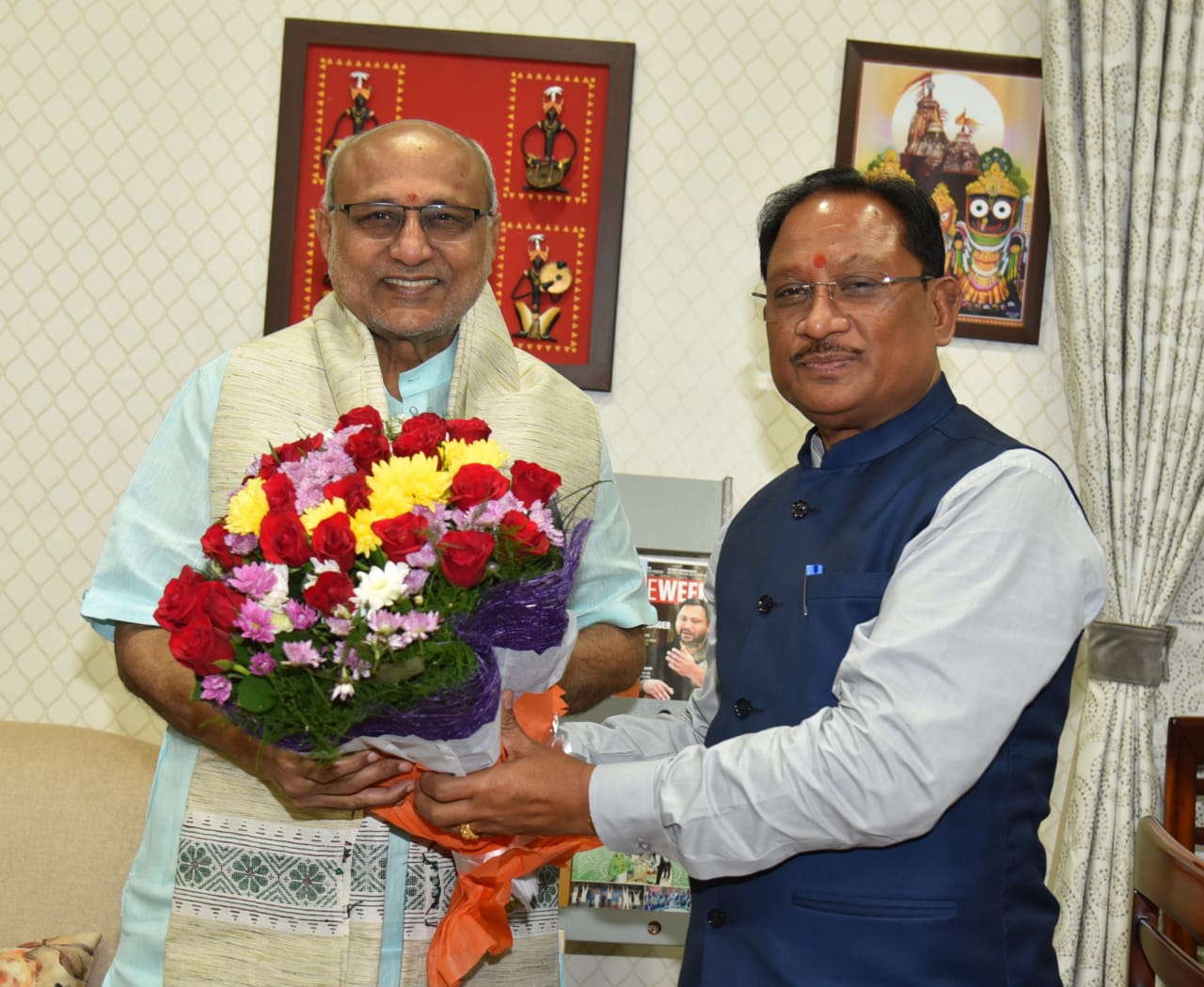 उप राष्ट्रपति श्री राधाकृष्णन से मुख्यमंत्री श्री साय ने की भेंट उप राष्ट्रपति श्री राधाकृष्णन से मुख्यमंत्री श्री साय ने की भेंट