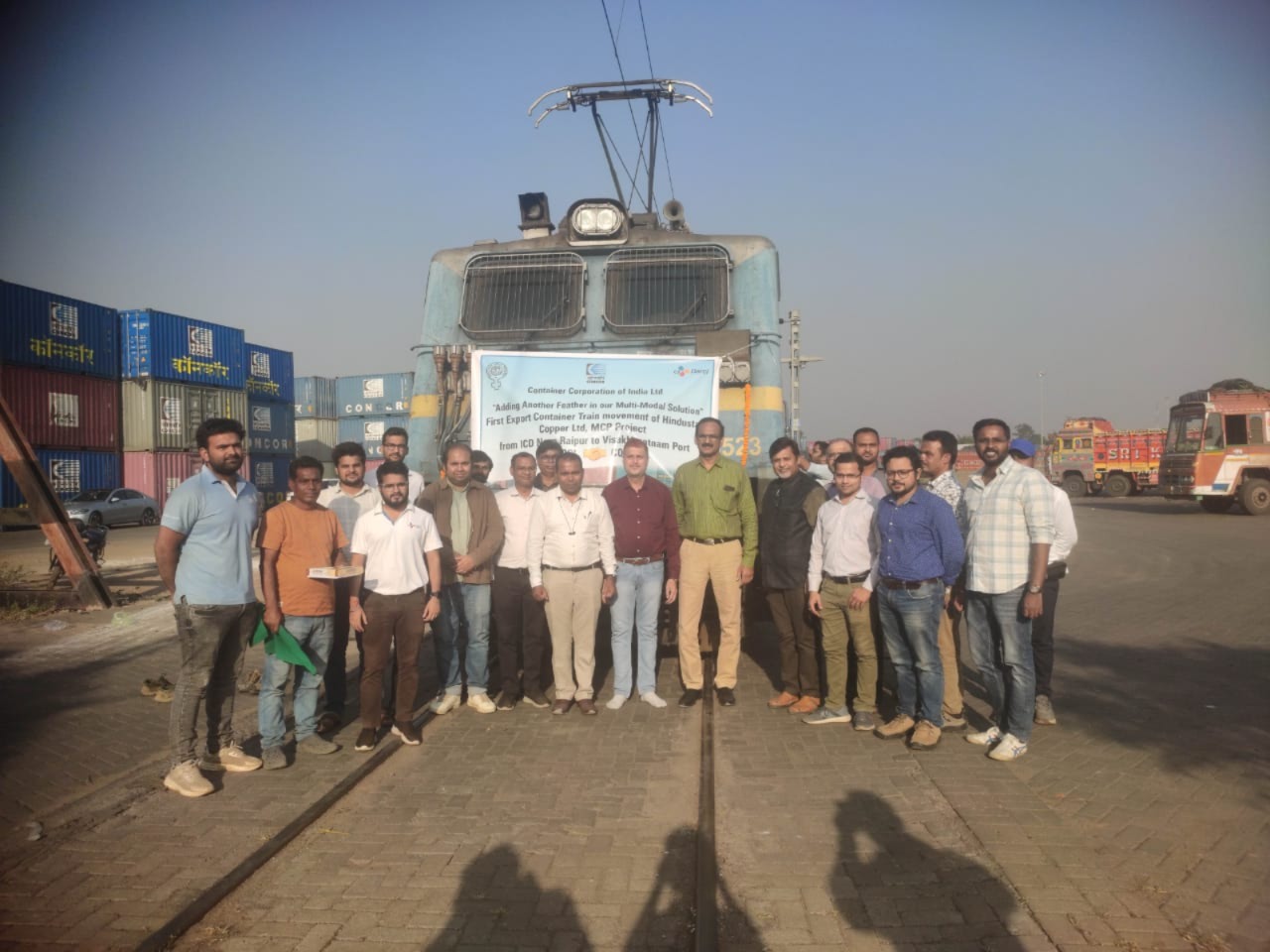 कॉनकॉर ने नया रायपुर मल्टी-मोडल लॉजिस्टिक्स पार्क से चीन के लिए तांबा सांद्रण का निर्यात शुरू किया कॉनकॉर ने नया रायपुर मल्टी-मोडल लॉजिस्टिक्स पार्क से चीन के लिए तांबा सांद्रण का निर्यात शुरू किया