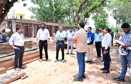 प्रभारी सचिव अंकित आनंद ने निर्माणाधीन नालंदा परिसर का किया निरीक्षण प्रभारी सचिव अंकित आनंद ने निर्माणाधीन नालंदा परिसर का किया निरीक्षण