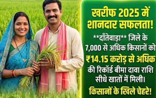 प्रधानमंत्री धन-धान्य योजना के तहत जैविक दंतेवाड़ा के किसानों को बड़ा सुरक्षा कवच प्रधानमंत्री धन-धान्य योजना के तहत जैविक दंतेवाड़ा के किसानों को बड़ा सुरक्षा कवच