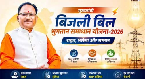 31 दिसम्बर 2026 तक बढ़ी मुख्यमंत्री बिजली बिल भुगतान समाधान योजना की अवधि 31 दिसम्बर 2026 तक बढ़ी मुख्यमंत्री बिजली बिल भुगतान समाधान योजना की अवधि
