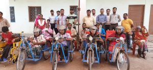 दल्लीराजहरा में किया गया सहायक उपकरण वितरण शिविर का आयोजन