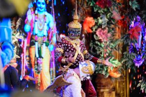  अंतराष्ट्रीय रामायण मंडली कम्बोडिया की 12 सदस्यीय टीम की संगीतमय प्रस्तुति