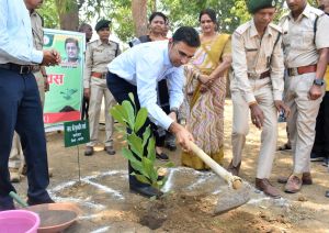 कलेक्टर कुलदीप शर्मा एवं अधिकारियों ने स्वामी आत्मानंद उत्कृष्ट अंग्रेजी माध्यम विद्यालय में किया वृक्षारोपण