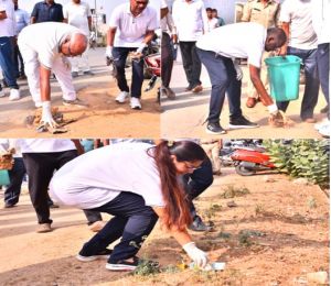 विधायक, कलेक्टर सहित जिला प्रशासन के अधिकारियों ने श्रमदान करते हुए प्लास्टिक एकत्रीकरण हेतु निकाली जागरूकता रैली
