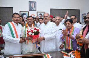  दीपक बैज ने प्रदेश कांग्रेस अध्यक्ष का पदभार ग्रहण किया