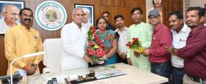  मुख्यमंत्री  से पशुधन विकास विभाग के चतुर्थ श्रेणी कर्मचारी संघ ने की सौजन्य मुलाकात