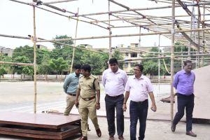 कलेक्टर एवं पुलिस अधीक्षक ने स्वतंत्रता दिवस समारोह की तैयारियों का लिया जायजा