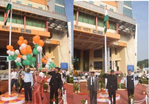 पावर कंपनी में चेयरमेन अंकित आनंद ने किया ध्वजारोहण
