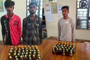 अवैध शराब बिक्री के दो मामलों में 3 आरोपी  थाना अमला के हत्थे चढ़े , जेल गये