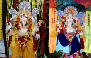 मुख्य न्यायाधीश ने सपरिवार की भगवान गणेश की पूजा-अर्चना मुख्य न्यायाधीश ने सपरिवार की भगवान गणेश की पूजा-अर्चना