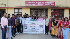 कृषि महाविद्यालय रायपुर में दो दिवसीय मशरूम प्रशिक्षण सम्पन्न
