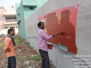  5145 स्थानों से मिटाई गई राजनैतिक पार्टिंयों की वाॅल राइटिंग 