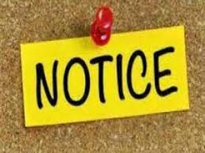  दुर्ग: बिना अनुमति के रैली एवं सभा करने पर दिया नोटिस