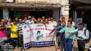   इंदिरा मार्के के व्यापारियो ने  शत प्रतिशत मतदान का संकल्प  लिया