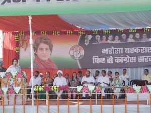  कांग्रेस ने छत्तीसगढ़ को पिछले पांच सालों में मजबूत किया- प्रियंका गांधी