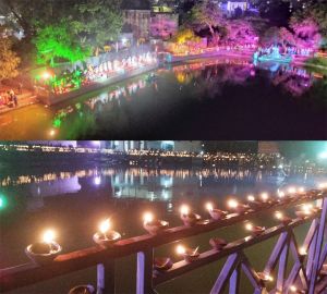 10 हजार दियों से रोशन हुआ हनुमान बावली