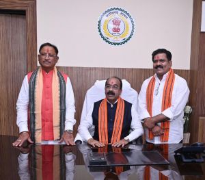  उप मुख्यमंत्री  अरूण साव और  विजय शर्मा ने कार्यभार संभाला