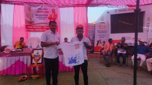  बालोद जिले के तरौद, खेरथाडीह ,फुलसुंदरी, पिनकापार में  विकसित भारत संकल्प यात्रा का आयोजन