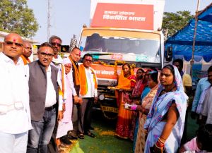 बालोद जिले के विभिन्न ग्रामों में हुआ विकसित भारत संकल्प यात्रा का आयोजन