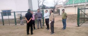 कलेक्टर और एसपी ने दिग्विजय स्टेडियम का किया निरीक्षण