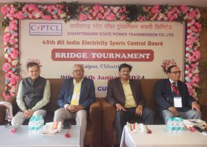  पॉवर कंपनी में 45 वें अखिल भारतीय विद्युत ब्रिज टुर्नामेंट का शुभारंभ   