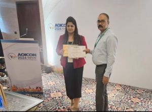 बेंगलूरु में एसोसिएशन ऑफ ओटोलरींगोलॉजिस्ट ऑफ इंडिया के अंतर्राष्ट्रीय सम्मेलन में डॉ. मान्या ठाकुर ने दिया व्याख्यान