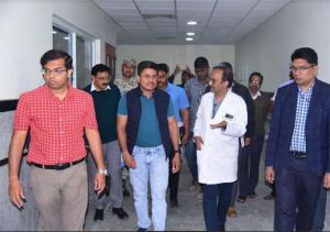  कलेक्टर ने कोनी में बन रहे 240 बेड मल्टीस्पेशलिटी हॉस्पिटल का किया निरीक्षण