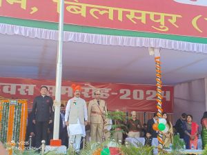 उप मुख्यमंत्री श्री अरुण साव ने बिलासपुर में फहराया राष्ट्रीय ध्वज उप मुख्यमंत्री श्री अरुण साव ने बिलासपुर में फहराया राष्ट्रीय ध्वज