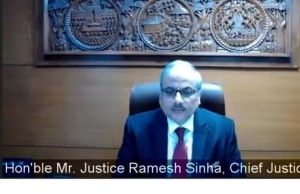  मुख्य न्यायाधिपति  रमेश सिन्हा ने किया पांच दिवसीय प्रशिक्षण कार्यक्रम का वर्चुअल शुभारंभ