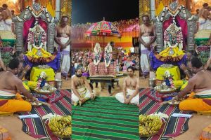  मंत्रोच्चार के बीच हुआ महासुदर्शन होम एवं बालाजी संग श्रीदेवी-भूदेवी कल्याणोत्सव