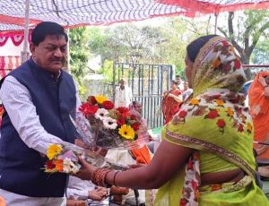  खाद्य मंत्री श्री बघेल शक्ति वंदन कार्यक्रम में हुए शामिल 