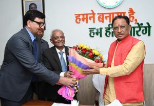 मुख्यमंत्री से एमिटी विश्वविद्यालय के कुलाधिपति डॉ. सेल्वामूर्ति ने की सौजन्य मुलाकात मुख्यमंत्री से एमिटी विश्वविद्यालय के कुलाधिपति डॉ. सेल्वामूर्ति ने की सौजन्य मुलाकात