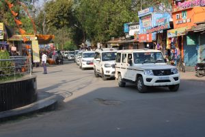  होली, रमजान एवं गुड फ्राइडे पर्व को लेकर कलेक्टर, पुलिस अधीक्षक ने निकाला फ्लैग मार्च