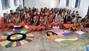  जनपद पंचायत सक्ती में एनआरएलएम की दीदीयों द्वारा आयोजित किया गया मतदाता जागरूकता कार्यक्रम