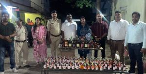 दिल्ली एवं पंजाब राज्य की मदिरा सहित 190 लीटर अवैध मदिरा जब्त