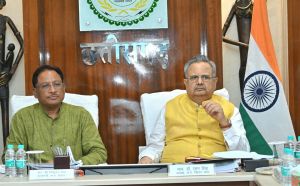  मुख्यमंत्री और विधानसभा अध्यक्ष  ने नवा रायपुर में निर्माणाधीन नवीन विधानसभा भवन की प्रगति की समीक्षा की