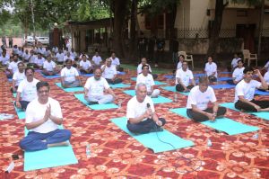 अंतरराष्ट्रीय योग दिवस पर पॉवर कंपनी मुख्यालय में सामूहिक योग अंतरराष्ट्रीय योग दिवस पर पॉवर कंपनी मुख्यालय में सामूहिक योग