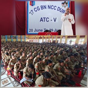  एनसीसी शिविर के चौथे दिन मिलेट विषय पर हुआ व्याख्यान