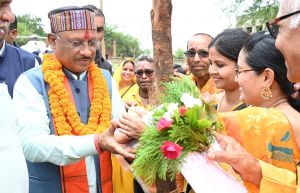 मुख्यमंत्री  विष्णुदेव साय का भाटापारा पहुंचने पर किया गया आत्मीय स्वागत