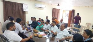 बोरिया सब्जी मार्केट को रोड से हटाने  नगर सेवा विभाग को  पत्र