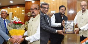 राज्यपाल से विभिन्न विश्वविद्यालयों के कुलपतियों ने की सौजन्य मुलाकात